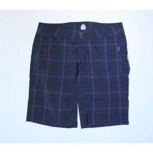 NWT Club Ride Ventura Shorts Performance Quick Dry Cycling Purple Plaid M